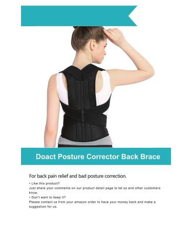 Posture Corrector for Women Men Back Brace Support Belt Good Design Convenient Long Service Life for Home - Buy Online on GoSupps.com
