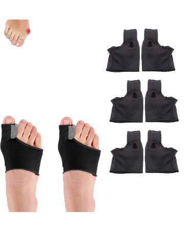 Healthguard Premium Bunion Corrector Sock Bunion Corrector & Bunion Relief Protector Sleeve Bunion Corrector Splint Big Toe Protector Bunion Remover Bunion Separator Bunion Toe Brace (3Pairs-Black Small) 1 Count (Pack of 1) 3pairs-black