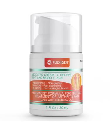 Natural Pain Relief Cream Lotion - Fast-Acting Formula with Frankincense & Menthol - Soothes Joint Muscle & Arthritis Pain - 1 fl oz 1 Fl Oz (Pack of 1)