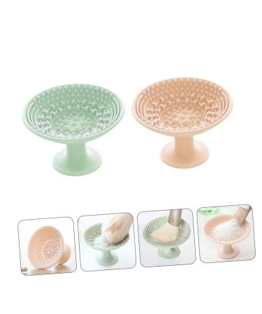 FRCOLOR 4 Pcs Makeup Brush Cleaning Mat - Silicone Scrub Pad & Suction Plate for Easy Brush Cleansing | Portable Makeup Accessories - Buy Online on GoSupps.com