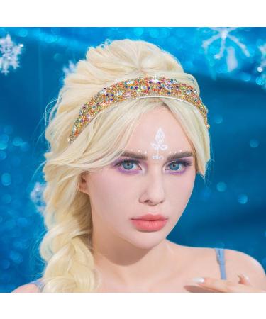 Flayem Rhinestone Headband Sparkly Crystal Headband Paddle Wide Hairband Gorgeous Party Hair Hoop Accessories for Women and Girls (Colorful) - Buy Online on GoSupps.com