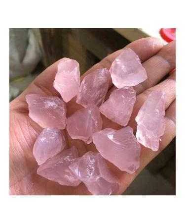 Collection Natural Rose Quartz Crystal Chip Powder Raw Rough Reiki Healing Stone (Size : 500-550g)