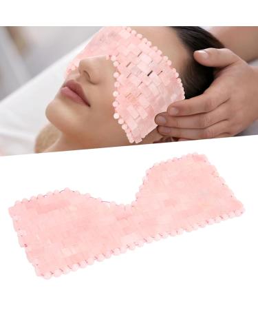 Jade Stone Eye Mask for Relaxation & Anti-Aging | Cooling Rose Quartz Eye Mask for Soothing & Facial Massage - Buy Online on GoSupps.com
