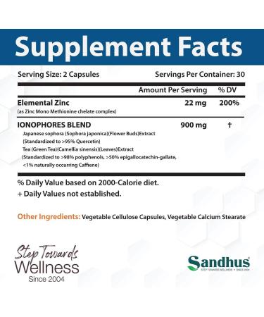 BioZnQ Zinc Quercetin 60 Capsules | Vegan-Friendly Immune Support - Buy Online on GoSupps.com