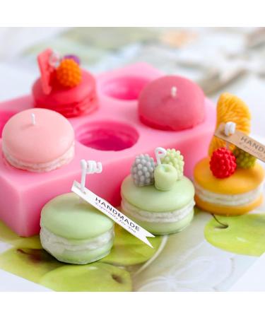 6-Cavity Macaron Shape Silicone Mold for Soap, Chocolate, Candle, Polymer Clay - Burger Hamburger Design - French Dessert Fondant Mould - Buy Online on GoSupps.com