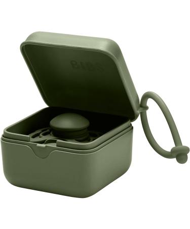 BIBS Dummy Box: Steriliser Case with Strap, 100% BPA Free - Hunter Green - Buy Online on GoSupps.com