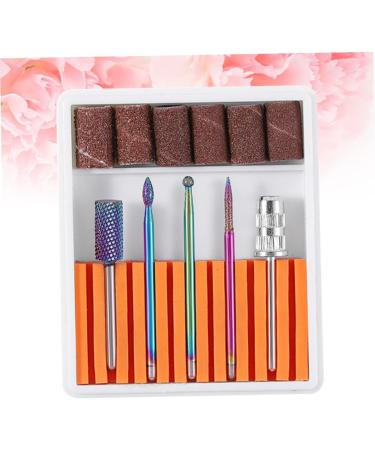 POPETPOP 1 Set Nail Drill Bits for Acrylic Electric Nail File Drill Bits Cuticle Drill Bit Nail Polish Tools Drill Bits for Nails Pedicure Bits Electrical Tools Tungsten Steel Grinding Head 6.5x5.5cm Orange - Buy Online on GoSupps.com