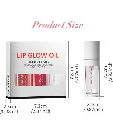 Xifyjus Crystal Jelly Moisturizing Lip Oil Set Hydraterende Lip Glow Oil Langdurige Plumping Lip Gloss Makeup Sexy Glow Oil Getinte Set Transparante Toot Lip Balm Hydraterende Lip Olie Herstellende Lip9901 9901B - Buy Online on GoSupps.com