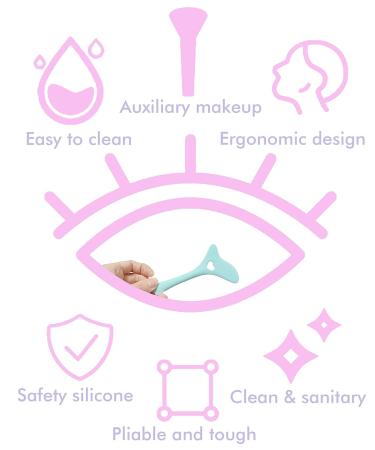 DogieLyn Reusable Silicone Eyeliner Stencil Cat Shape | Eyebrow Pencil & Eyeshadow Applicator Guide Template | Blue Lazy Makeup Tool - Buy Online on GoSupps.com