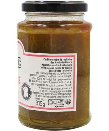 Set of 3 Rhubarb Jam Haut de France - Pot 315 g - Buy Online on GoSupps.com