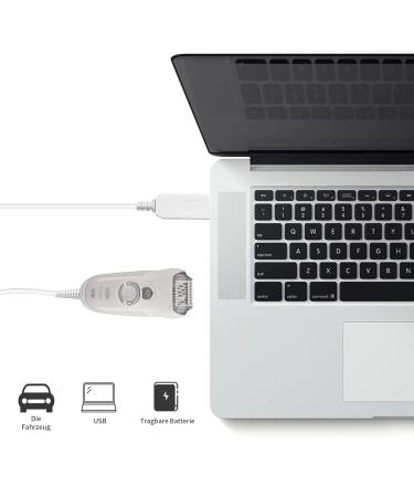 MEROM 12V USB Power Cable for Braun Silk- pil 9 5 & 7 Epilators | Compatible Charging Cord for Women s Hair Removal Devices - Buy Online on GoSupps.com