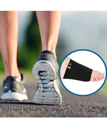 FOX-TECH 2 Pairs Arch Support Socks - Gel Padded for Flat Feet, Plantar Fasciitis, Heel Spurs - Quick Relief & Foot Pain Management - Buy Online on GoSupps.com