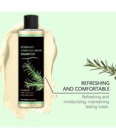 Shampooing au Romarin avec K ratine Hydrolys e - Romarin K ratine Hydrolys e Shampooing Volume nettoyant et hydratant en profondeur soin quotidien l ger et volumisant Format Voyage 100ml Lot de 2 - Buy Online on GoSupps.com