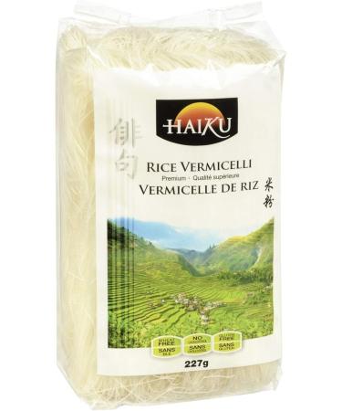 Rice Vermicelli | Haiku | Premium Wheat Free Pasta | Authentic Stir Fry Asian Rice Noodles | Quick & Easy Preparation | Ready in 3 Minutes | Gluten Free | 227g - Buy Online on GoSupps.com