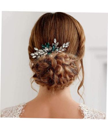 MAGICLULU Bridal Comb Bridal Hair Accessories Bride Hair Insert Comb Wedding Hair Comb Bride Rhinestone Hair Comb Bride Hair Comb Green Hair Accessories Hair Side Comb - Buy Online on GoSupps.com