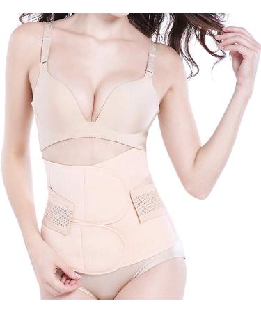 OKPOW Postpartum Belly Wrap - High Elastic Body Shaper Belt for Women, Maternity After Birth - Nude, Large - Buy Online on GoSupps.com