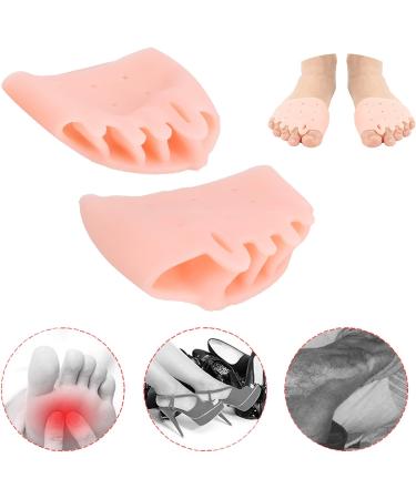 Silicone Toe Separator 5 Pairs - Daily Exercise Training Valgus Corrector (Skin Color) - Buy Online on GoSupps.com