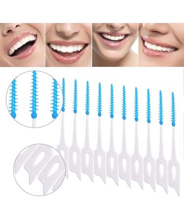 Interdental Brushes - 20-Piece Tooth Cleaning Set for Gaps | Blue Dental Brushes for Optimal Oral Care - Buy Online on GoSupps.com