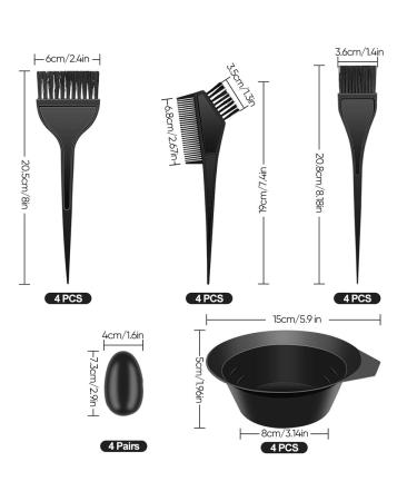 78-Piece Hair Dye Set - Coloring Brush Bowl Clips & More for Perfect DIY Hair Color - Buy Online on GoSupps.com