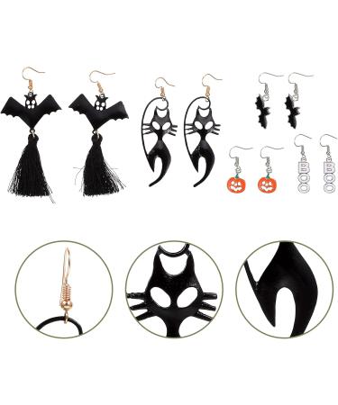 50 Pcs Halloween Earrings Festival Earrings Party Women (Assorted Color) - Buy Online on GoSupps.com