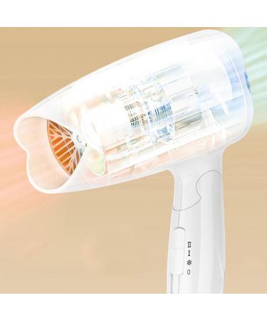 Travel Size Hair Dryer - 220V Folding Small Portable Hair Dryer Below 36dB Blue Light Negative Ion Dormitory Hair Blow Dryer Brushless Motor 800w - Buy Online on GoSupps.com
