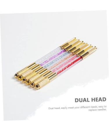 Balacoo Embroidery Pencil Eyebrow Pencil Rhinestone Tool Eyebrow Marker Pen Microblading Pen Double Sided 1 count (Pack of 1) Blue - Buy Online on GoSupps.com