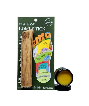 Ola Tropical Apothecary Lomi Gift Set - 2oz Lomi Balm and Lomi Massage Stick