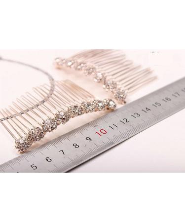 Letshopping Diamond Tiara Comb Hair Accessories - High-grade Alloy Hair Fork (2pc) - Buy Online on GoSupps.com