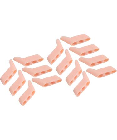 Buy 7 Pairs of Silicone Toe Spacers - 3-Hole Small Peg Separators for Hammer Toe & Bunions - Orange Toe Spreaders for Overlapping Toes - Buy Online on GoSupps.com