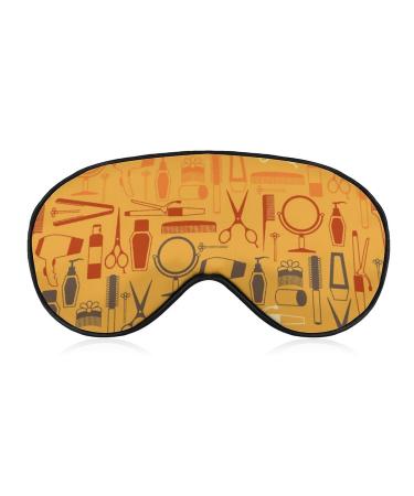 Hairdressing Tools Sleep Mask Eye Cover for Sleeping Blindfold with Adjustable Strap Blocks Light Night Travel Nap for Men Women