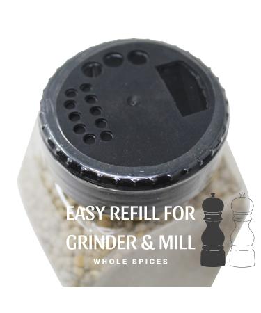 Natruen Whole White Peppercorn 18oz - Premium Grinder Refill | All Natural, Non-GMO, Vegan, Gluten Free | Kosher & Halal Compliant - Buy Online on GoSupps.com