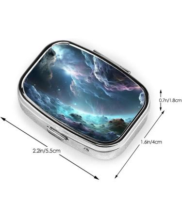 3D Graphics Universe Space Printed Pill Box - Portable Travel Medicine Organizer - Buy Online on GoSupps.com