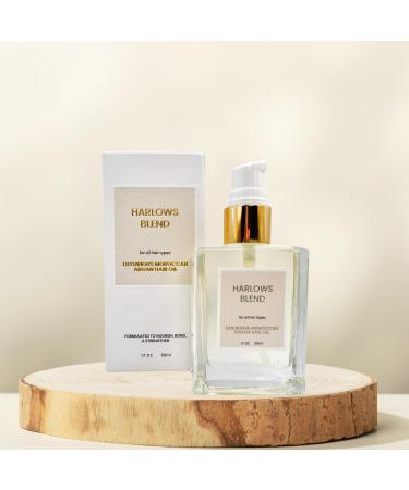 100% Pure Organic Moroccan Argan Hair Oil - Luxurious Non-Greasy Treatment for Dry Damaged Hair Growth Serum | 1.7 FL oz - Buy Online on GoSupps.com