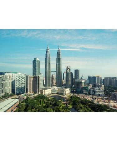 Lais Puzzle Skyline of Kuala Lumpur in the morning Malaysia Kuala Lumpur is the capital of Malaysia 1000 pieces - Buy Online on GoSupps.com