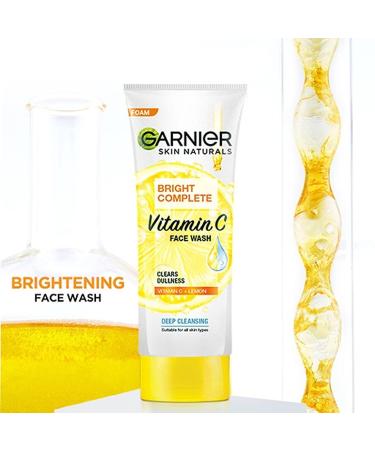Garnier Light Face Wash 100g - Brightening Facial Cleanser - Buy Online on GoSupps.com