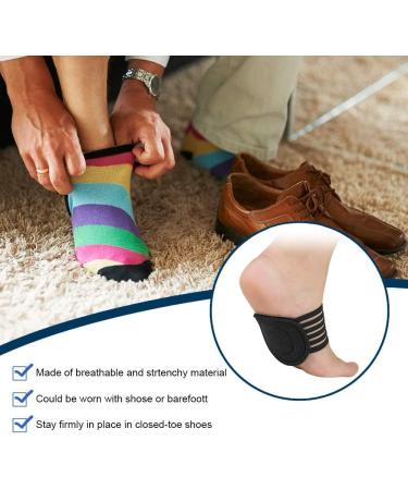 Compression Arch Support Sleeves for Plantar Fasciitis - 2 Pairs for Men and Women (Thicken) - Buy Online on GoSupps.com