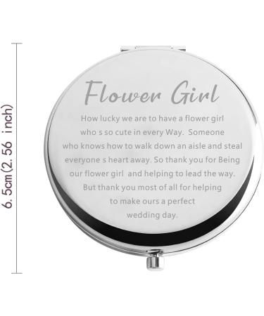 Zuo Bao Flower Girl Compact Mirror - Wedding Party Gift for Flower Girl - Buy Online on GoSupps.com