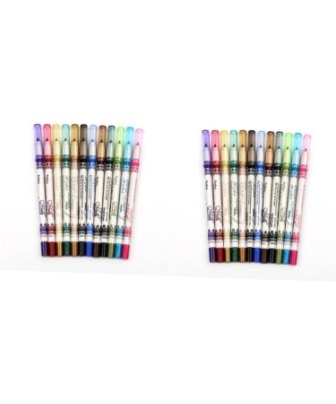 Beavorty Pcs Luxury Eyeliner Pencils Set 12 Bright Colors Lip Liner Eyeshadow Makeup Kit for Women Mediumx2pcs Colorfulx2pcs - Buy Online on GoSupps.com