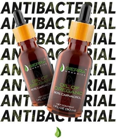 Sierra Organics Super Strength Oil of Oregano - 30ml - 80% Carvacrol - Certified Organic - Immune Support - Buy Online on GoSupps.com