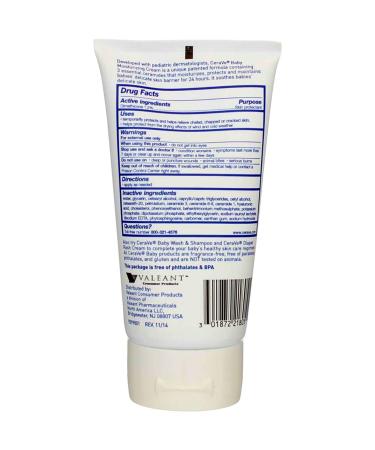 CeraVe Baby Moisturizing Cream 5oz (Pack of 2) - Gentle Skincare for Baby's Delicate Skin - Buy Online on GoSupps.com