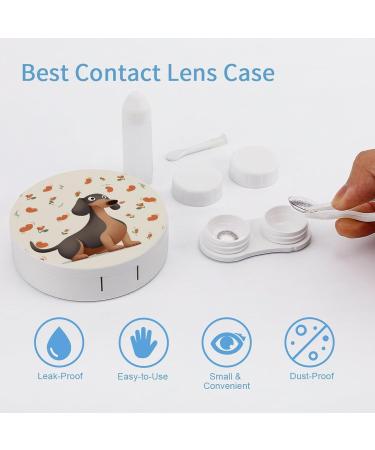 I Love My Dog Dachshunds Contact Lens Case - Stylish & Practical Lens Care Box for Travel - Buy Online on GoSupps.com