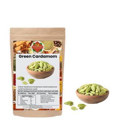 Green Cardamom Pods| Hari Elaichi|Green Elachi| Elaichi Pods| Elaichi| Vegan| No Additive No Preservatives| Processed in Certified Organic Environment| Natural| Bold|Premium Quality|100g