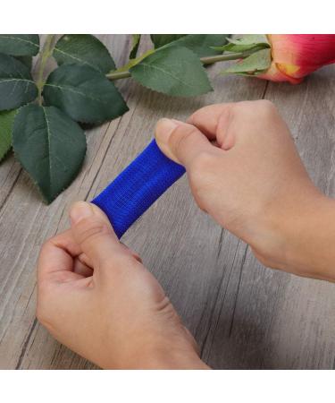 ARTIBETTER Thumb Protector Flex Tools - 20pcs Finger Sleeves for Pain Relief - Breathable Elastic Thumb Splint Brace - Trigger Finger Support (Blue) - Buy Online on GoSupps.com