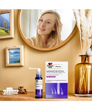 Minoxidil Double Heart 20 mg/ml Solution for Women's Hair Loss - 3x60 ml | Effective Treatment for Thinning Hair | International Shipping - Buy Online on GoSupps.com