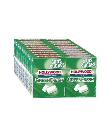 HOLLYWOOD Green Fresh Sugar-Free Chewing Gum - 20 units