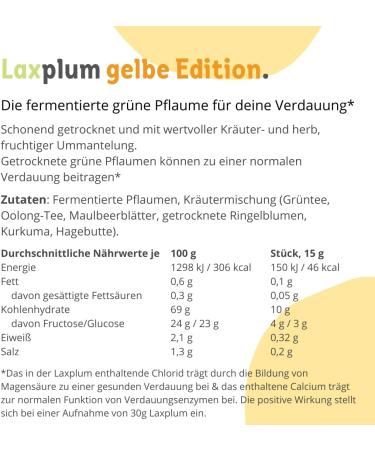 Laxplum - Fermented Green Plum with Chloride & Calcium for Digestion | Turmeric Infused Superfood | International Shipping - Buy Online on GoSupps.com