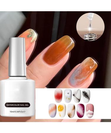 Marble Gel | Japanese Style Clear Marble Gel 10ml Bottle Glossy and Long-Lasting for Nail Salons Home Weddings and Summer - Buy Online on GoSupps.com