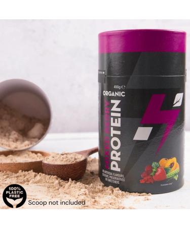 Hylife Nutrition Mixed Berry Vegan Protein Powder - 450g (15 Servings) Organic & Natural Ingredients - Dairy, Gluten, and Soy Free - Buy Online on GoSupps.com