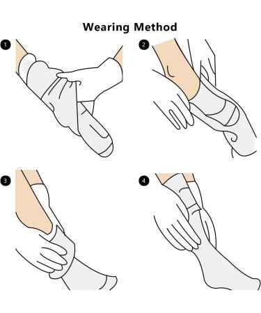Shop 6 Pairs Cotton Compression Socks for Men & Women - 8-15mmHg Knee High Circulation Support - International Shipping Available - Buy Online on GoSupps.com