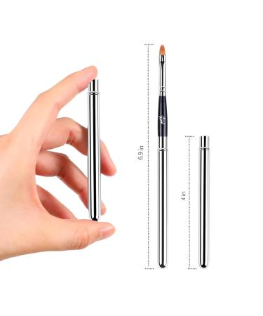 Buy Professional Lip Makeup Brushes Set | Exquisite Silver Lipstick & Lip Gloss Brushes - International Shipping Available - Buy Online on GoSupps.com